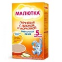 Малютка каша молочная греч яблоко/морковь